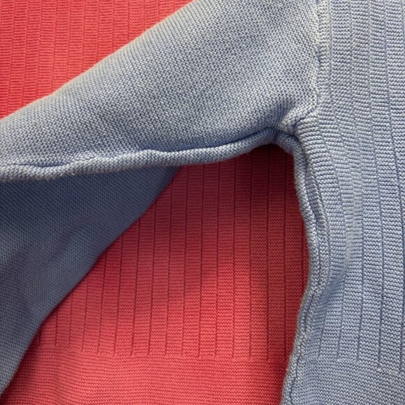 Lot of 2 Talbots Knit Sweater Womens Medium Blue Pink Button Hem Top Long Sleeve - Picture 10 of 16